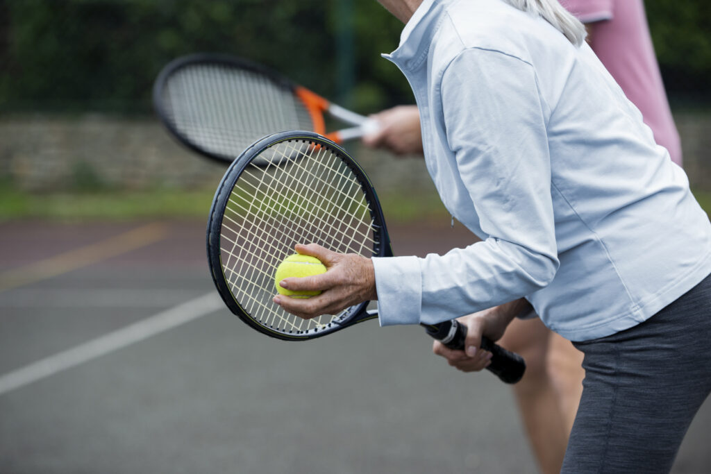 people having happy retirement activity